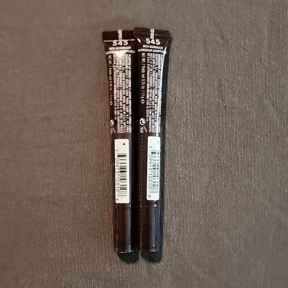 (2) Revlon Kiss Plumping Lip Creme-545 Rich Bordeaux